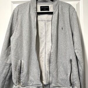 ALL SAINTS ZIPPERED JACKET w/ Pockets, RAMSKULL, Size Large
